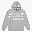 Supremo conocido como sudadera con capucha Heather Gray