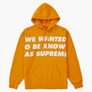 Supremo conocido como sudadera con capucha dorada