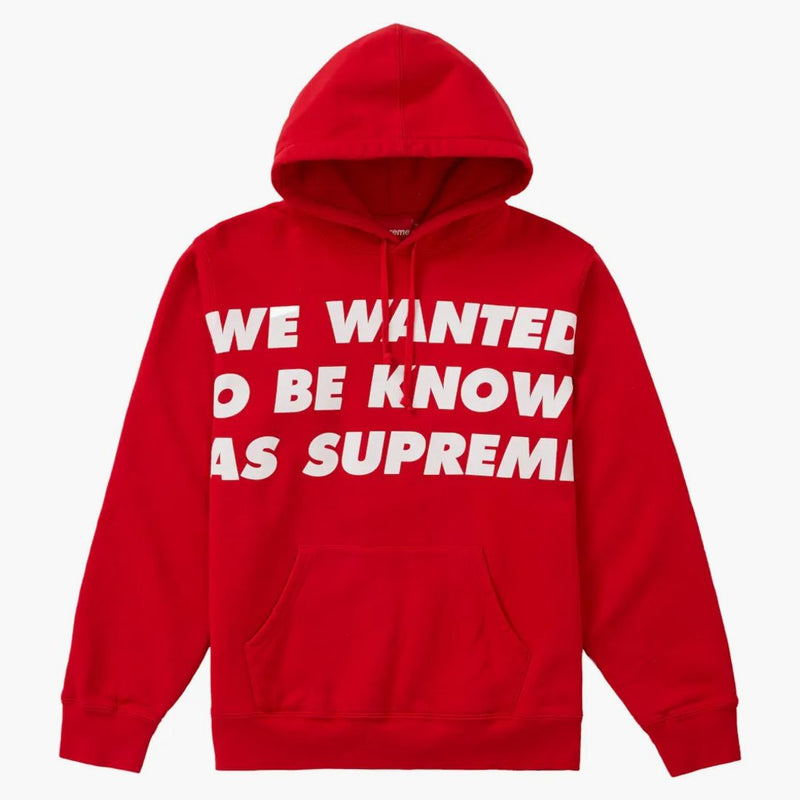 Supreme Known As Hooded Sweatshirt Red