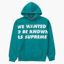 Supreme Known as Hooded Sweatshirt Dark Aqua