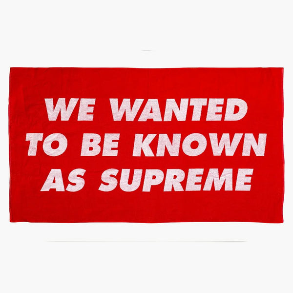 Supreme Known as Towel Red