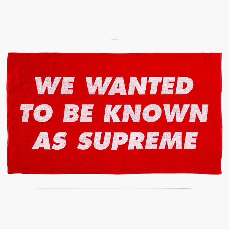 Supreme Known as Towel Red