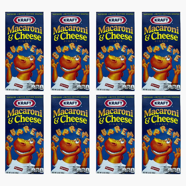 Supreme Kraft Macaroni & Cheese 8x Lot (Not Fit for Human Consumption)