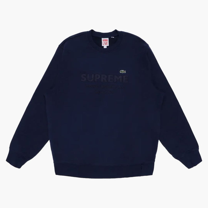 Supreme Lacoste Crewneck Navy