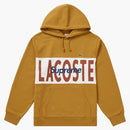 Supreme Lacoste Logo Panel Hooded Sweatshirt Gold