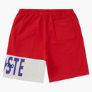 Supreme Lacoste Logo Panel Sweatshort Red