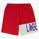 Supreme Lacoste Logo Panel Sweatshort Red