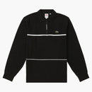 Supreme Lacoste Pique Zip L/S Polo Black