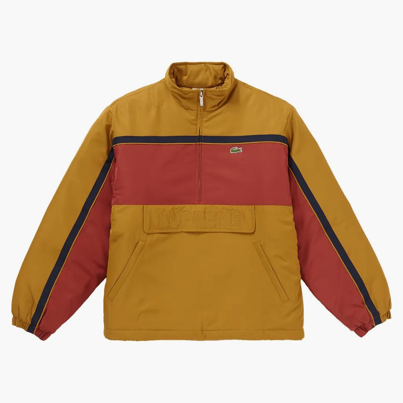 Supreme Lacoste Puffy Half Zip Pullover Gold