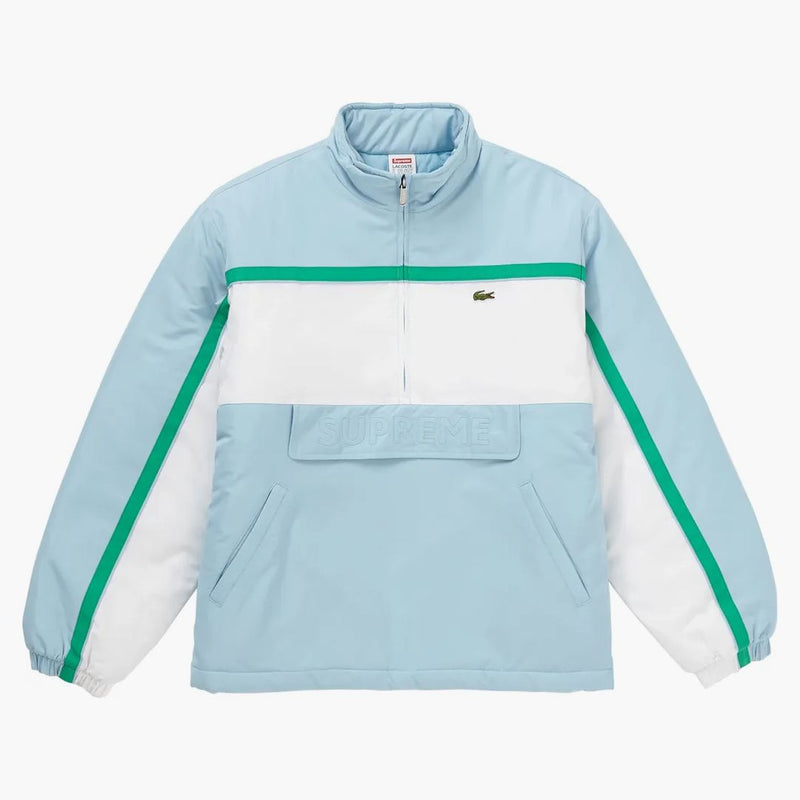 Supremo Lacoste Stuposo Mezzo zip Pullover azzurro