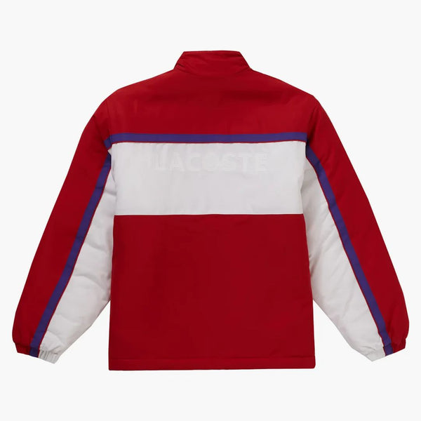 Supreme Lacoste Puffy Half Zip Pullover Red