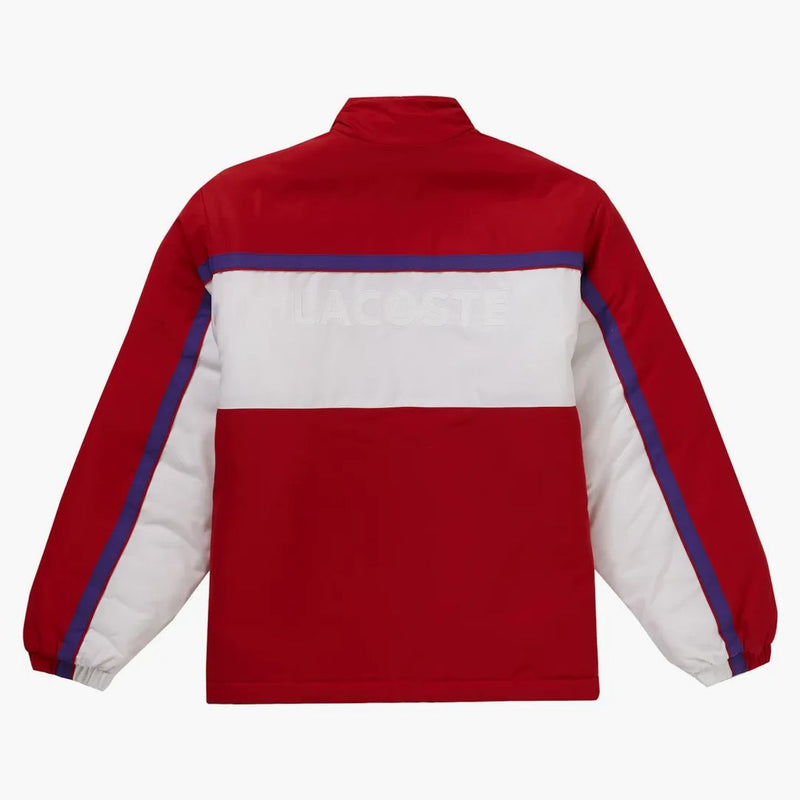 Supreme Lacoste Puffy Half Zip Pullover Red