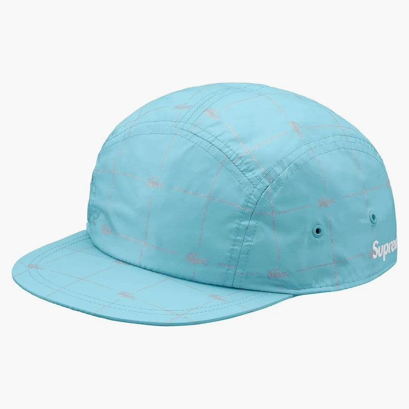 Supremo Lacoste Reflective Grid Nylon Camp Cap Blue