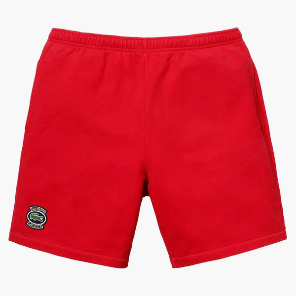 Supreme Lacoste Sweatshort Red