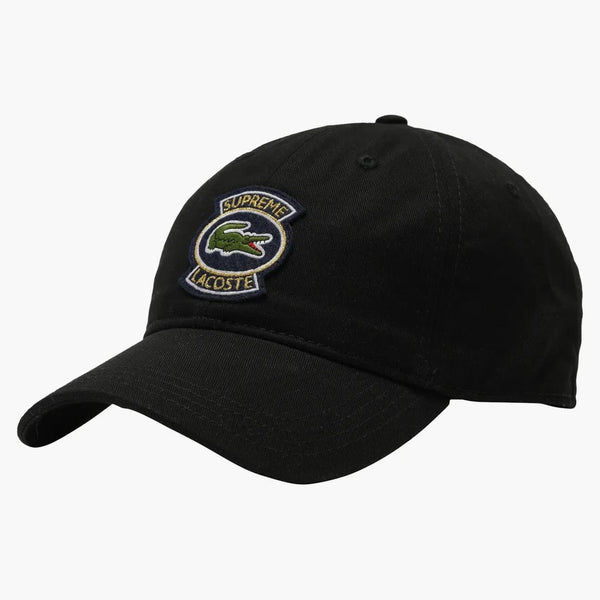 Supreme Lacoste Twill 6-panel Black