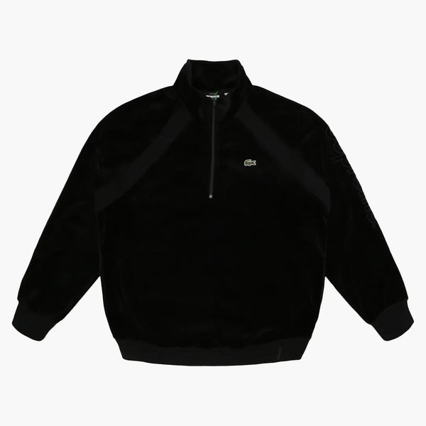 Supreme Lacoste Velour Half-zip Track Top Black