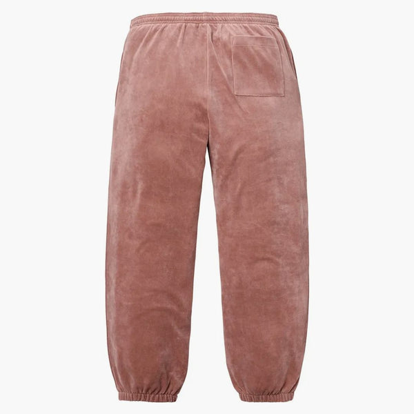 Supreme Lacoste Velour Track Pant Light Maroon