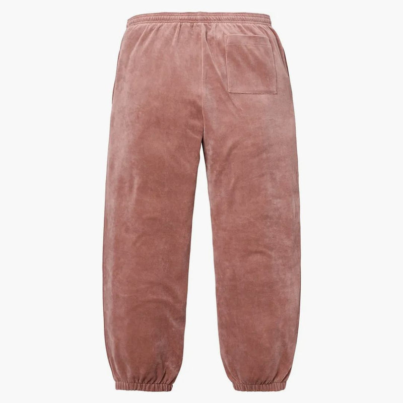 Supreme Lacoste Velour Track Pant Light Maroon