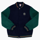 Supreme Lacoste Wool Varsity Jacket Navy