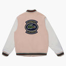 Supreme Lacoste Wool Varsity Jacket Peach