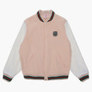 Supreme Lacoste Wool Varsity Jacket Peach