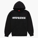 Nejvyšší krajková mikina s kapucí černá