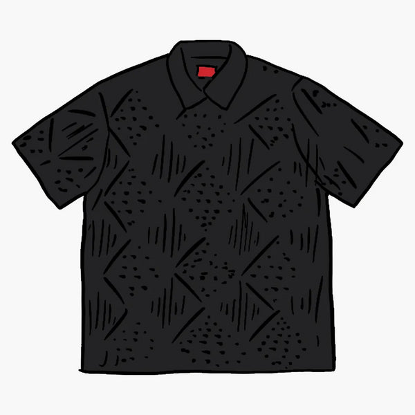 Nejvyšší krajková košile s/s černá