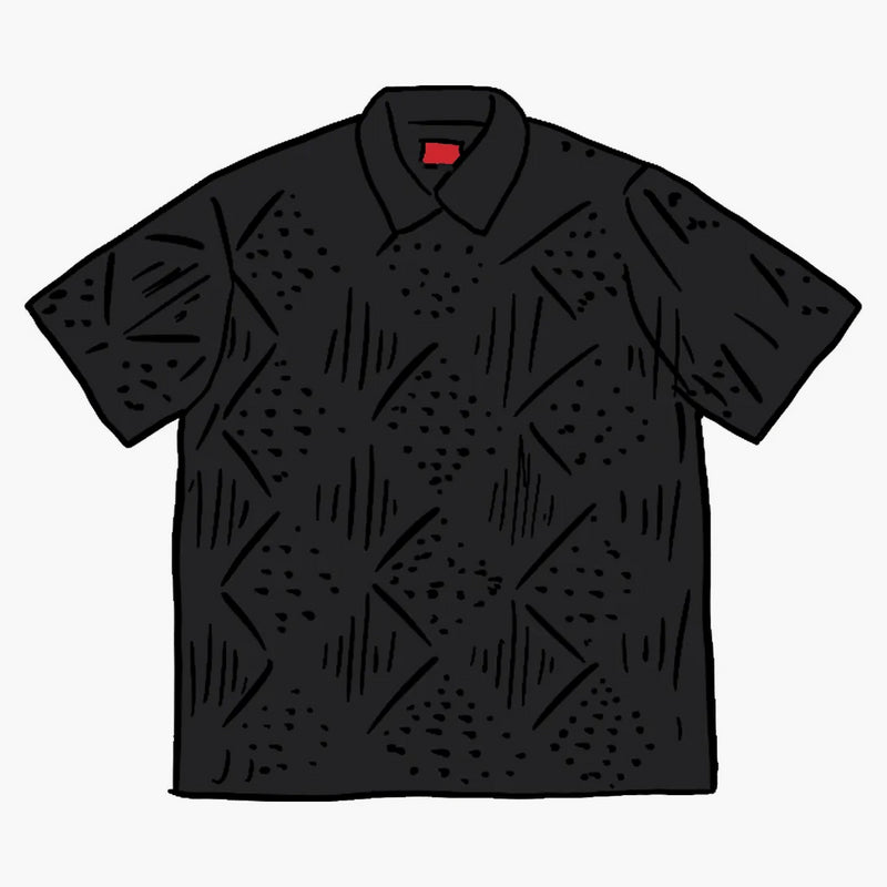 Nejvyšší krajková košile s/s černá