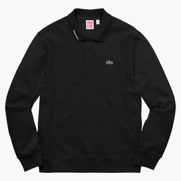 Supreme Lacoste Ls Jersey Polo Black