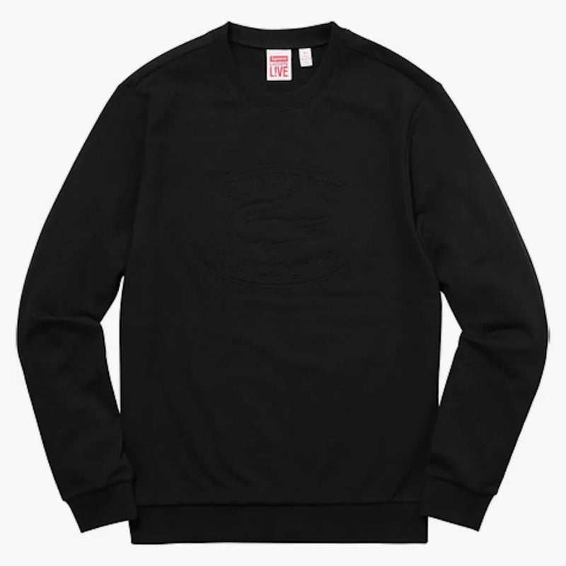 Nejvyšší lakoste pique CrewNeck Black