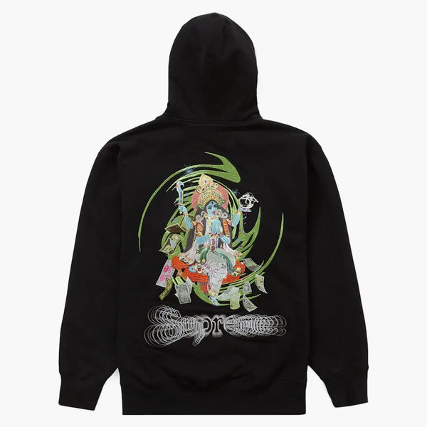 Supreme Lakshmi Zip Up Hooded Sweatshirt svart