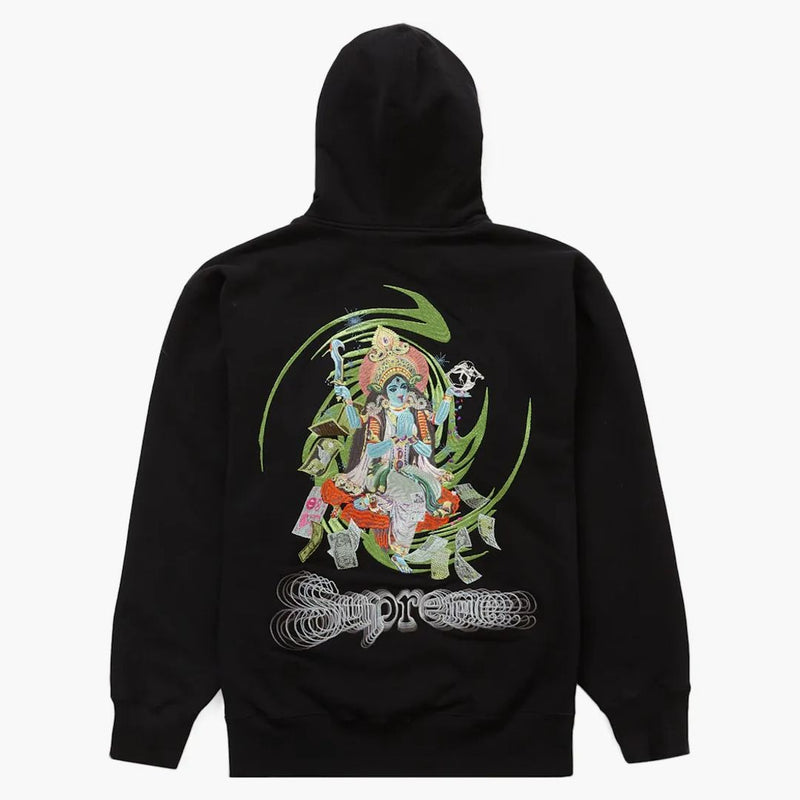 Supreme Lakshmi Zip Up Hooded Sweatshirt svart
