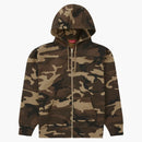 Supreme lakshmi zip up hooded sweatshirt brown camo