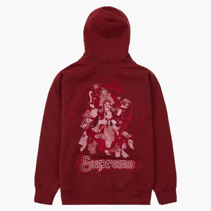 Supreme Lakshmi Zip Up Hooded Sweatshirt Cardinal