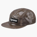Supreme Laminated Box Weave Camp Cap Black