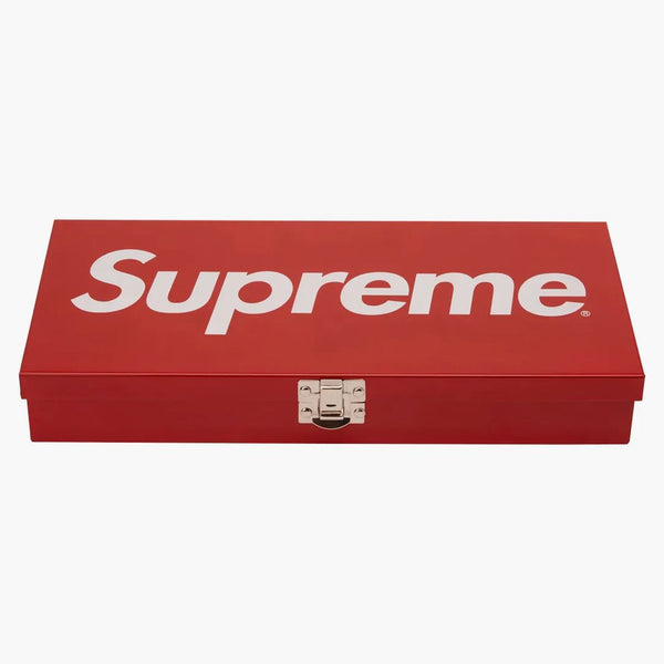 Supreme Large Metal Storage Box Red