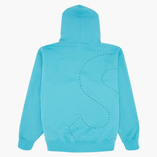 Supreme Laser Cut S Logo Hooded Sweatshirt Cyan