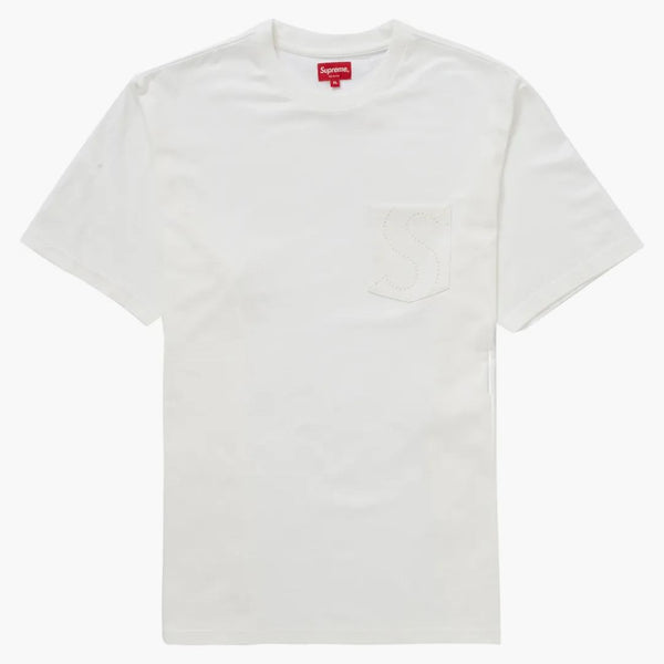 Supreme laser cut s logo pocket tea white
