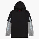 Supreme Layered Hooded L/s Top Black