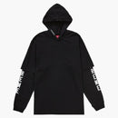 Supreme Layered Hooded L/S Top (SS24) Black
