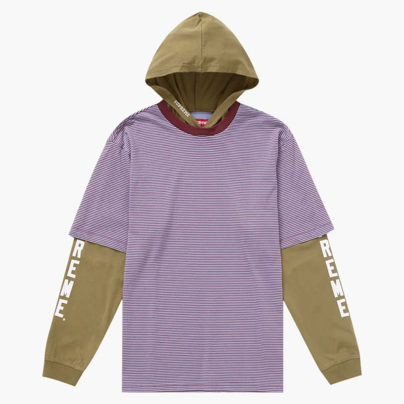 Oliva Top (SS24) con capucha suprema en capas (SS24)