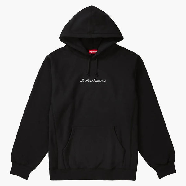 Supreme le luxe hooded tröja svart
