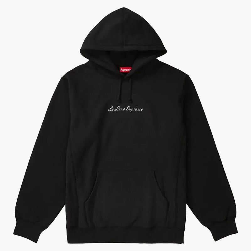 Supreme le luxe hooded tröja svart