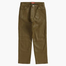 Supreme Leather 5-Pocket Jean Olive