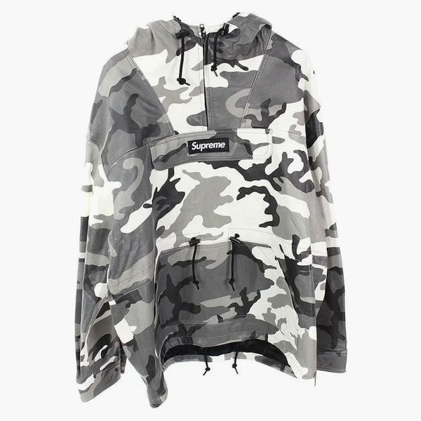 Supreme Leather Anorak Snow Camo