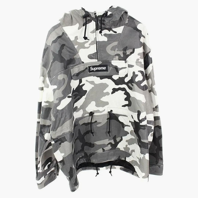 Supreme Leather Anorak Snow Camo