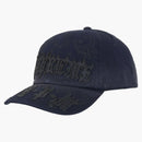 Supreme Leather Applique 6-panel Navy