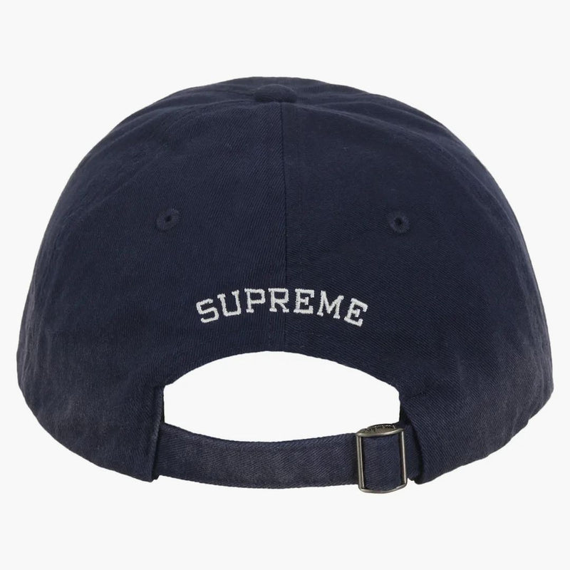 Supreme Leather Applique 6-Panel Navy