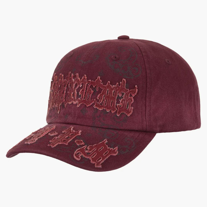 Supreme Leather Applique 6-Panel Red