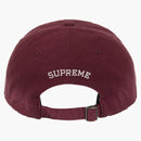 Supreme Leather Applique 6-panel Red